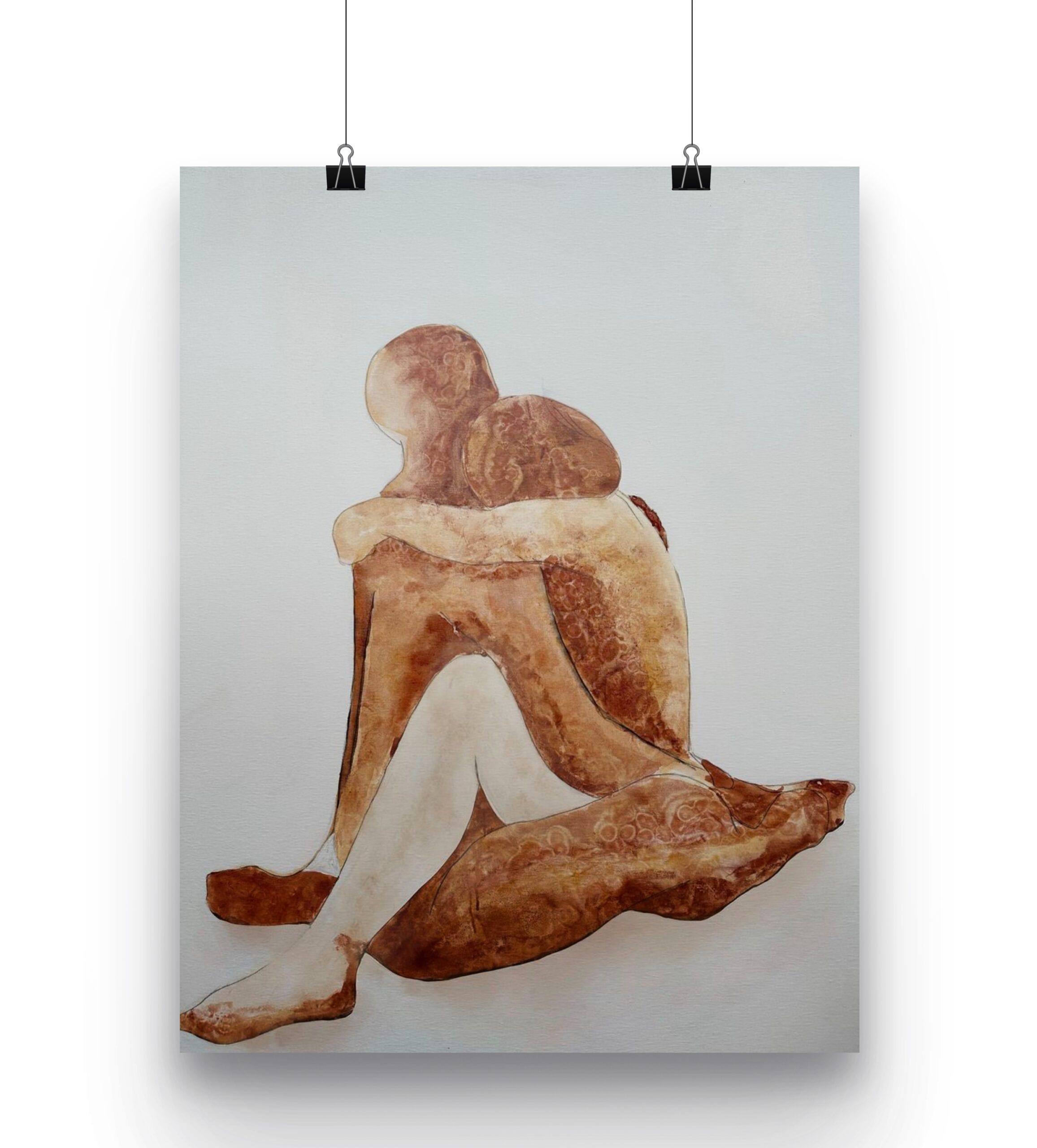 In a quiet embrace, the figures merge into a single protective form. Tendresa speaks of vulnerability, compassion and the reassurance found in moments of closeness.