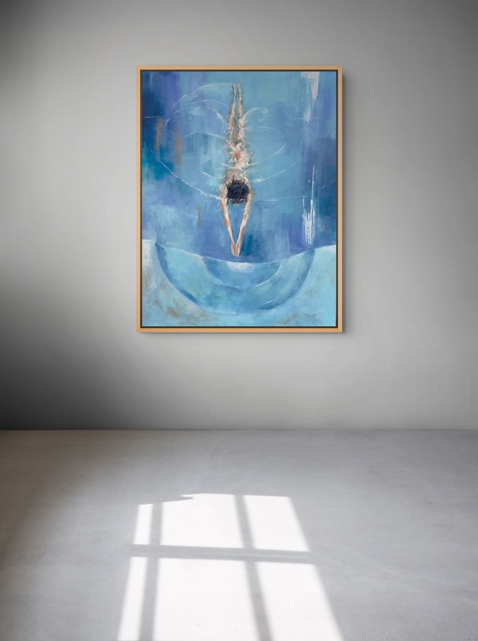 Blue swimming